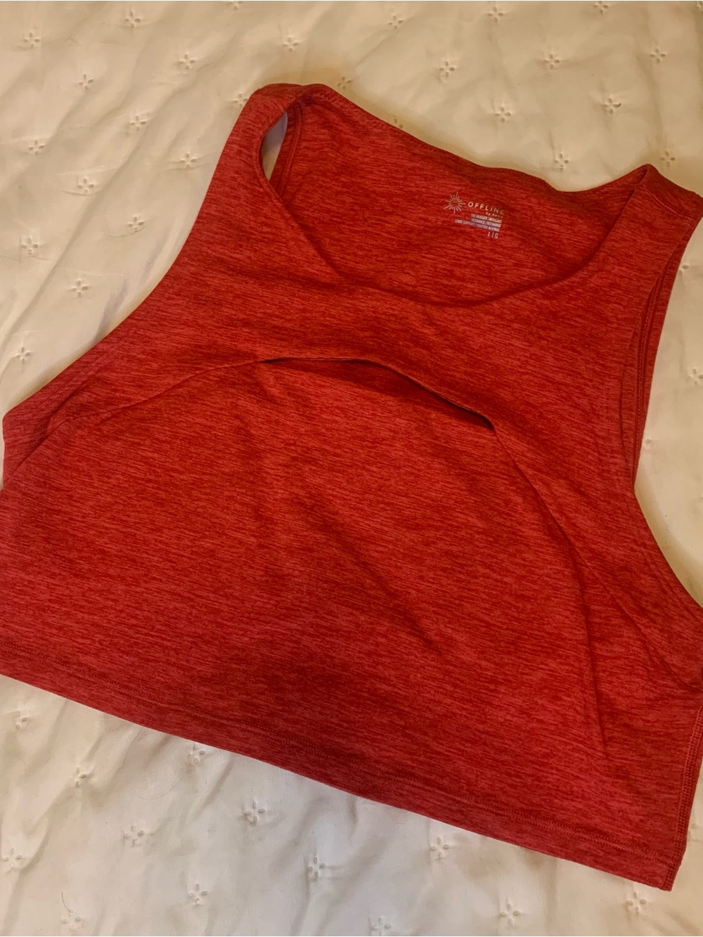 Aerie Offline Red Bra Tank Top